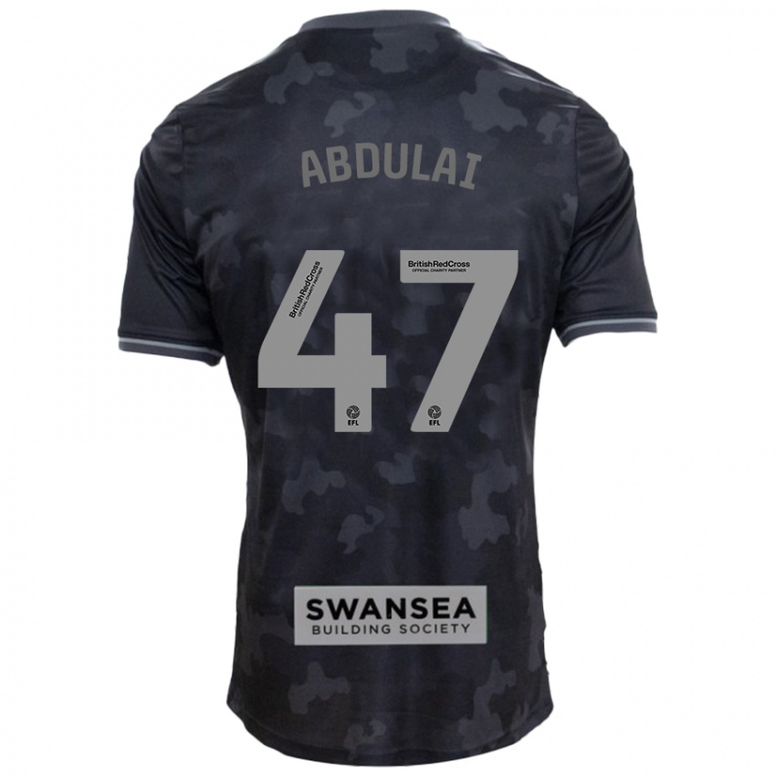 Kinder Azeem Abdulai #47 Schwarz Auswärtstrikot Trikot 2024/25 T-Shirt Schweiz