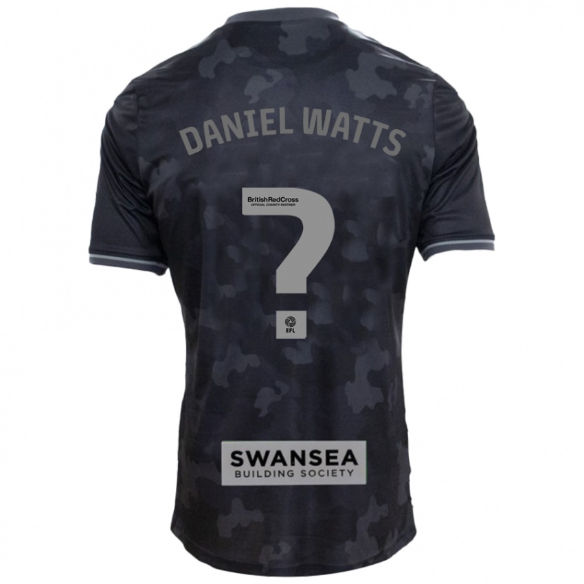 Kinder Daniel Watts #0 Schwarz Auswärtstrikot Trikot 2024/25 T-Shirt Schweiz