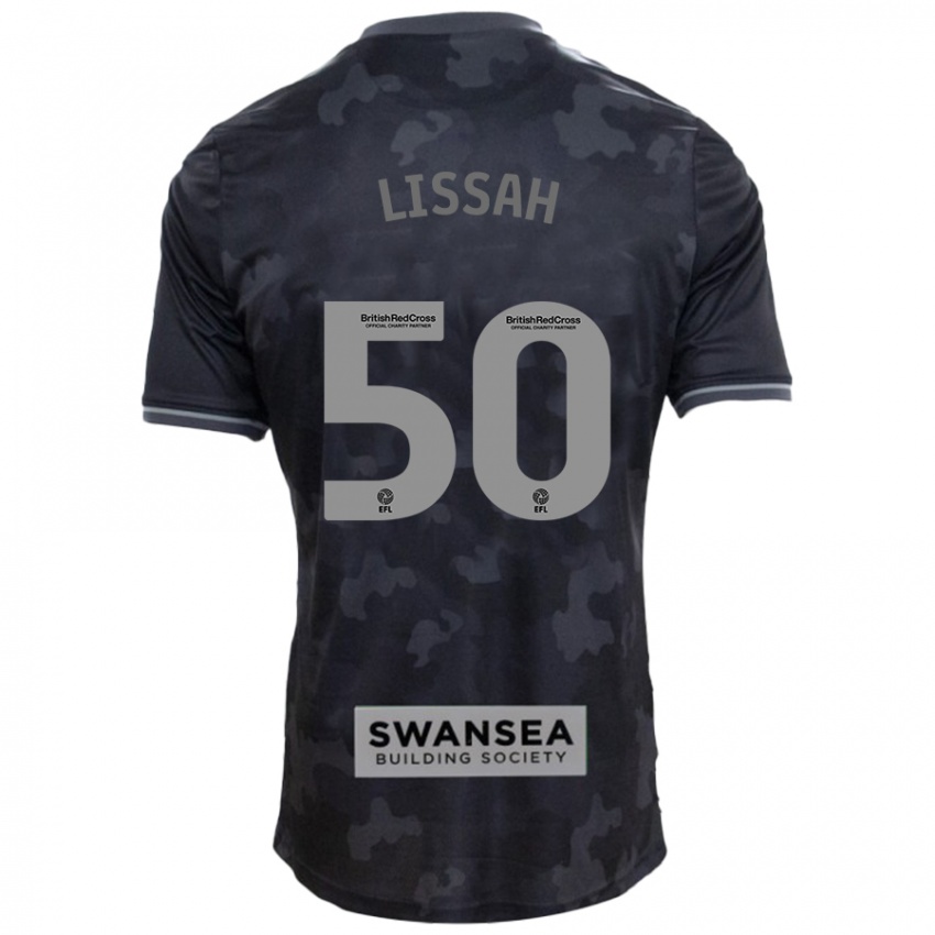 Kinder Filip Lissah #50 Schwarz Auswärtstrikot Trikot 2024/25 T-Shirt Schweiz