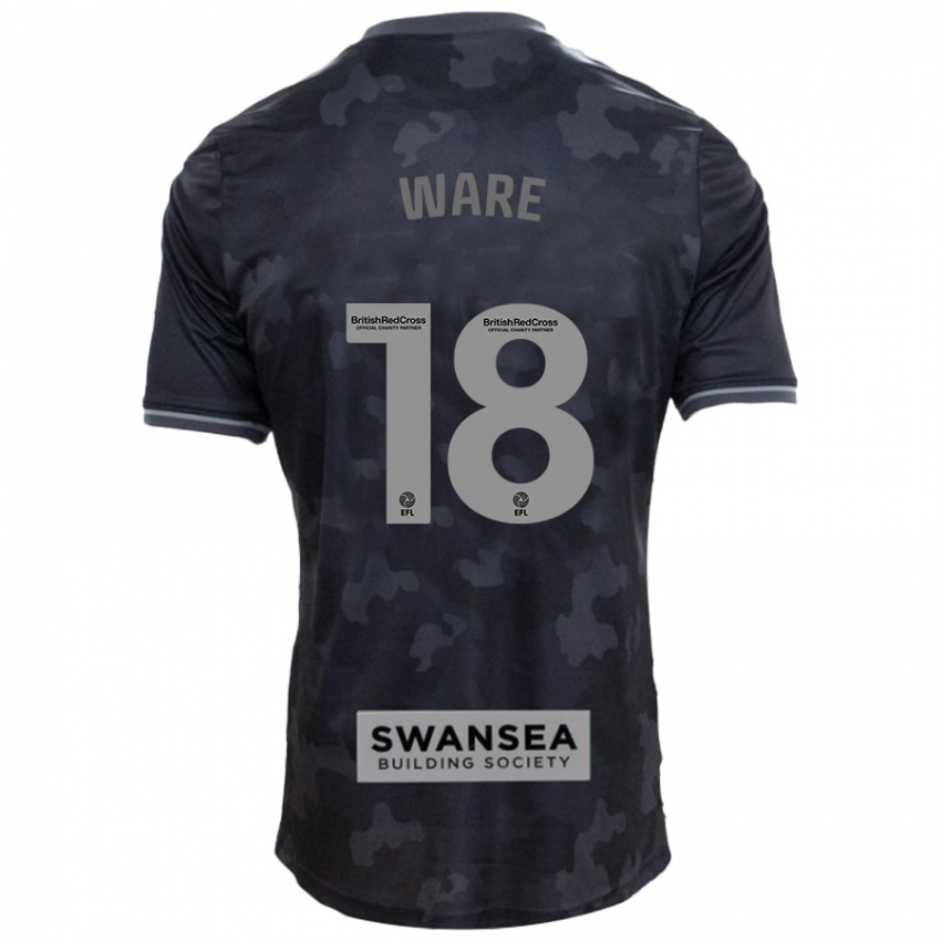 Kinder Phoebe Ware #18 Schwarz Auswärtstrikot Trikot 2024/25 T-Shirt Schweiz