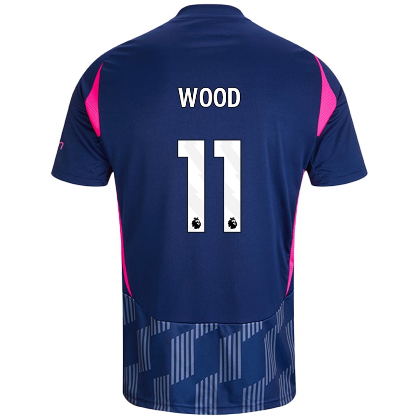 Kinder Chris Wood #11 Königsblau Rosa Auswärtstrikot Trikot 2024/25 T-Shirt Schweiz