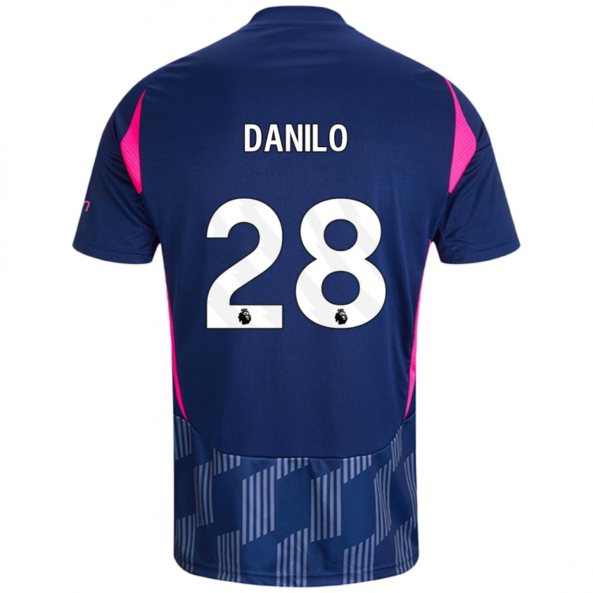 Kinder Danilo #28 Königsblau Rosa Auswärtstrikot Trikot 2024/25 T-Shirt Schweiz