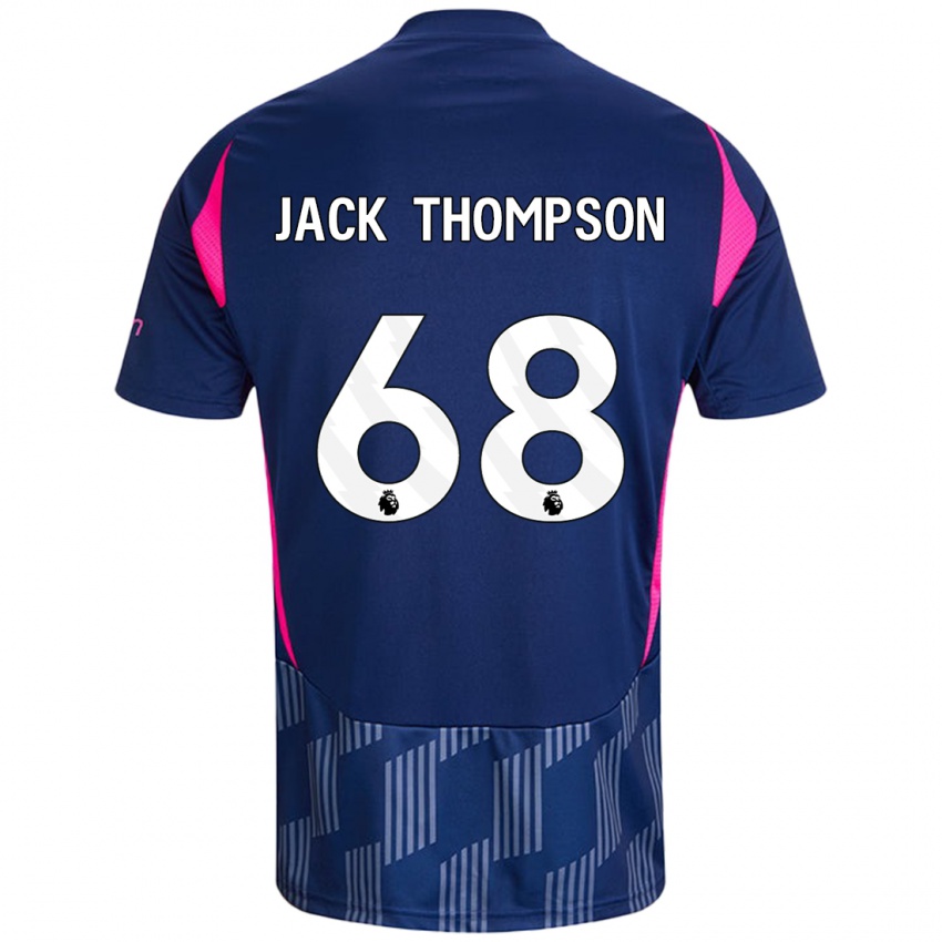 Kinder Jack Thompson #68 Königsblau Rosa Auswärtstrikot Trikot 2024/25 T-Shirt Schweiz