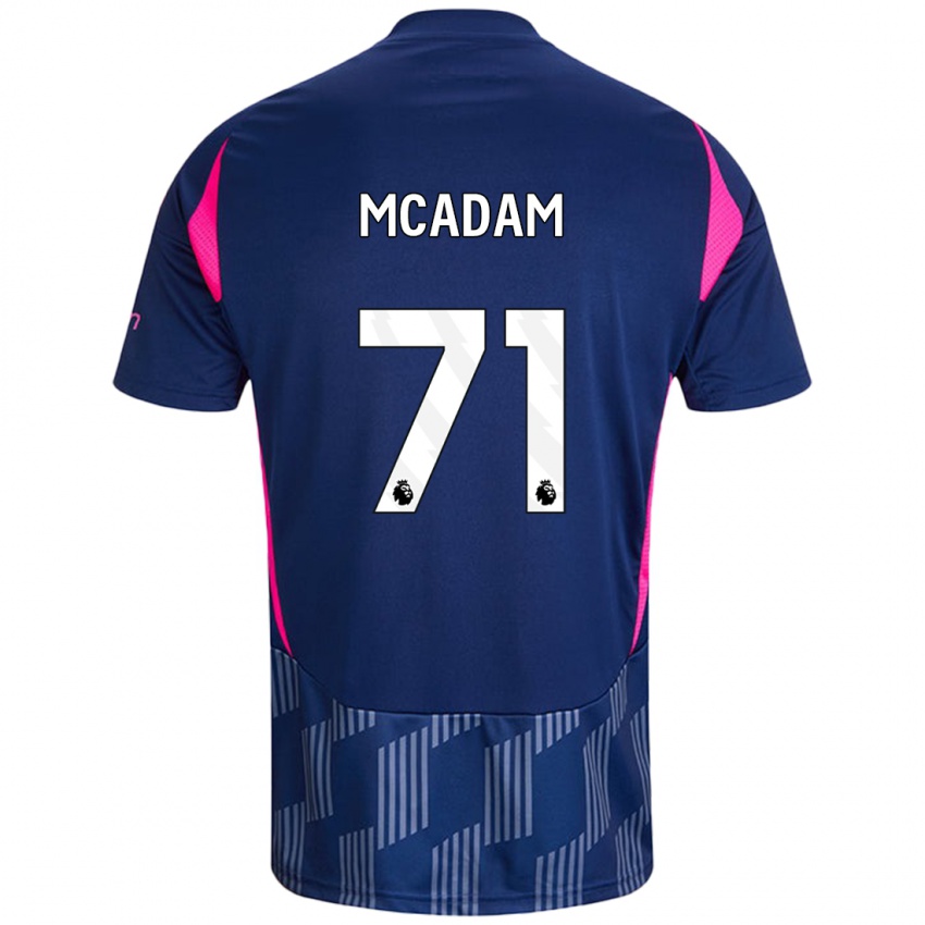 Kinder Kyle Mcadam #71 Königsblau Rosa Auswärtstrikot Trikot 2024/25 T-Shirt Schweiz