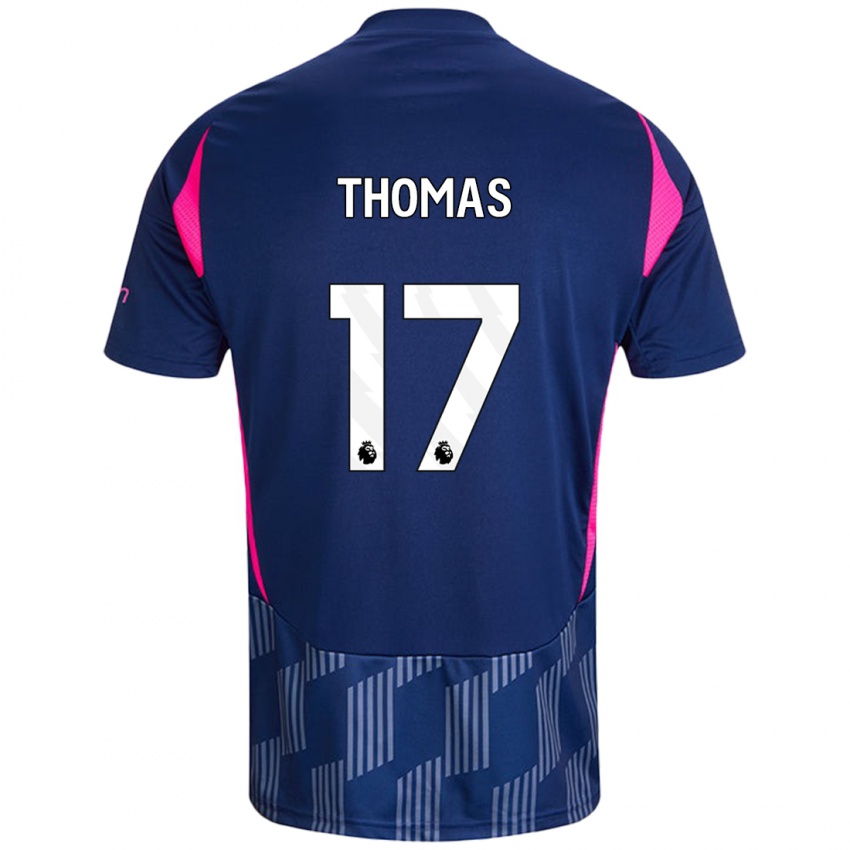 Kinder Freya Thomas #17 Königsblau Rosa Auswärtstrikot Trikot 2024/25 T-Shirt Schweiz