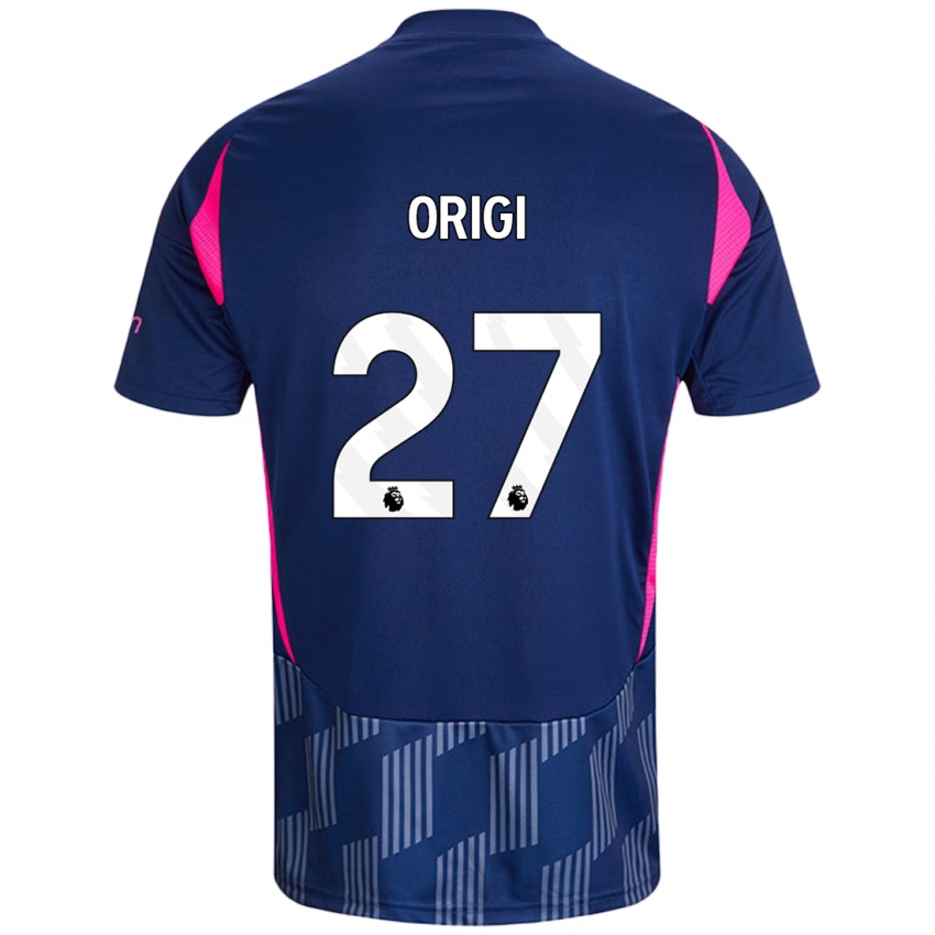 Kinder Divock Origi #27 Königsblau Rosa Auswärtstrikot Trikot 2024/25 T-Shirt Schweiz