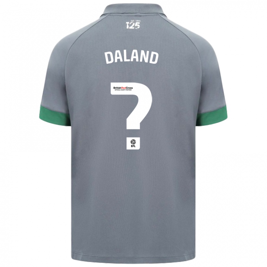 Kinder Jesper Daland #0 Dunkelgrau Auswärtstrikot Trikot 2024/25 T-Shirt Schweiz