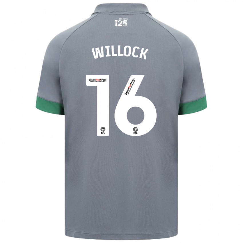 Kinder Chris Willock #16 Dunkelgrau Auswärtstrikot Trikot 2024/25 T-Shirt Schweiz