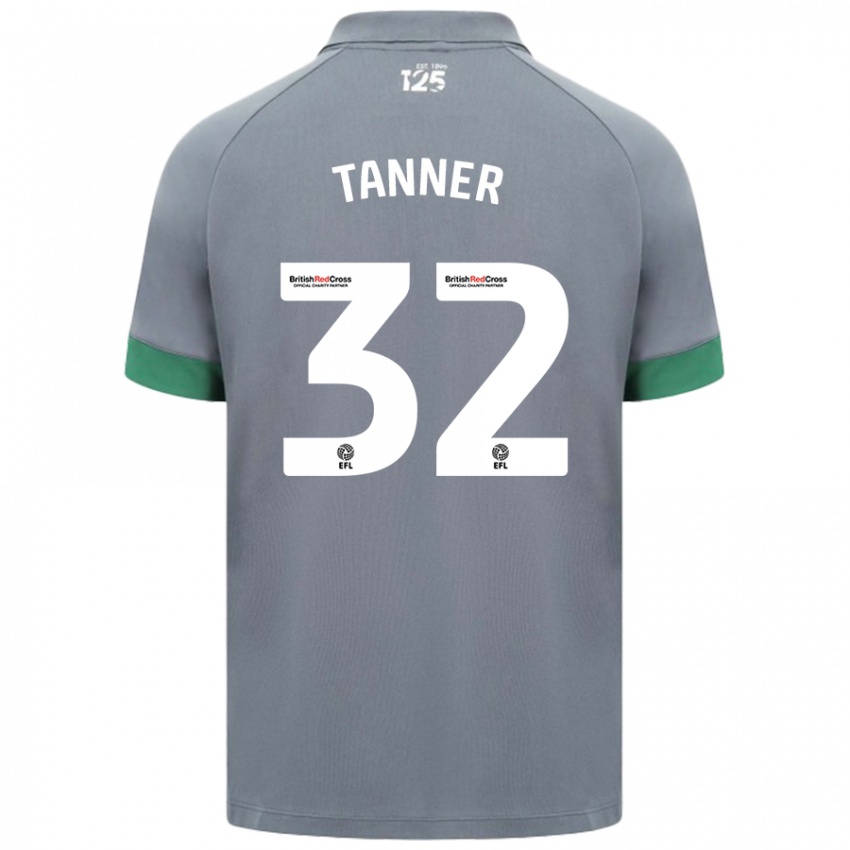 Kinder Ollie Tanner #32 Dunkelgrau Auswärtstrikot Trikot 2024/25 T-Shirt Schweiz