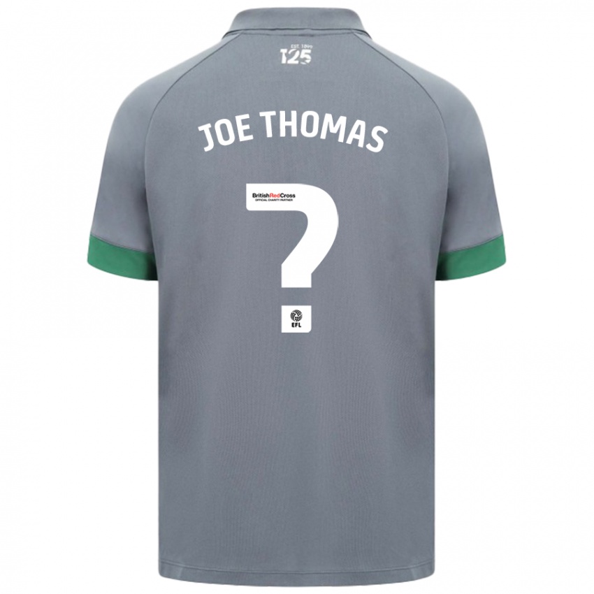 Kinder Joe Thomas #0 Dunkelgrau Auswärtstrikot Trikot 2024/25 T-Shirt Schweiz