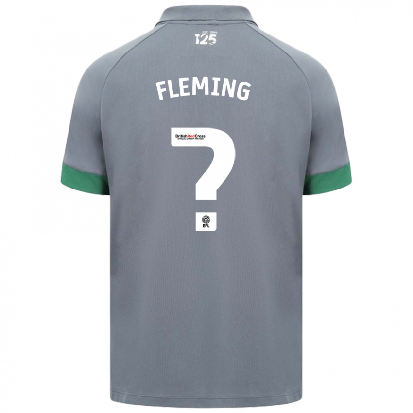 Kinder Cole Fleming #0 Dunkelgrau Auswärtstrikot Trikot 2024/25 T-Shirt Schweiz