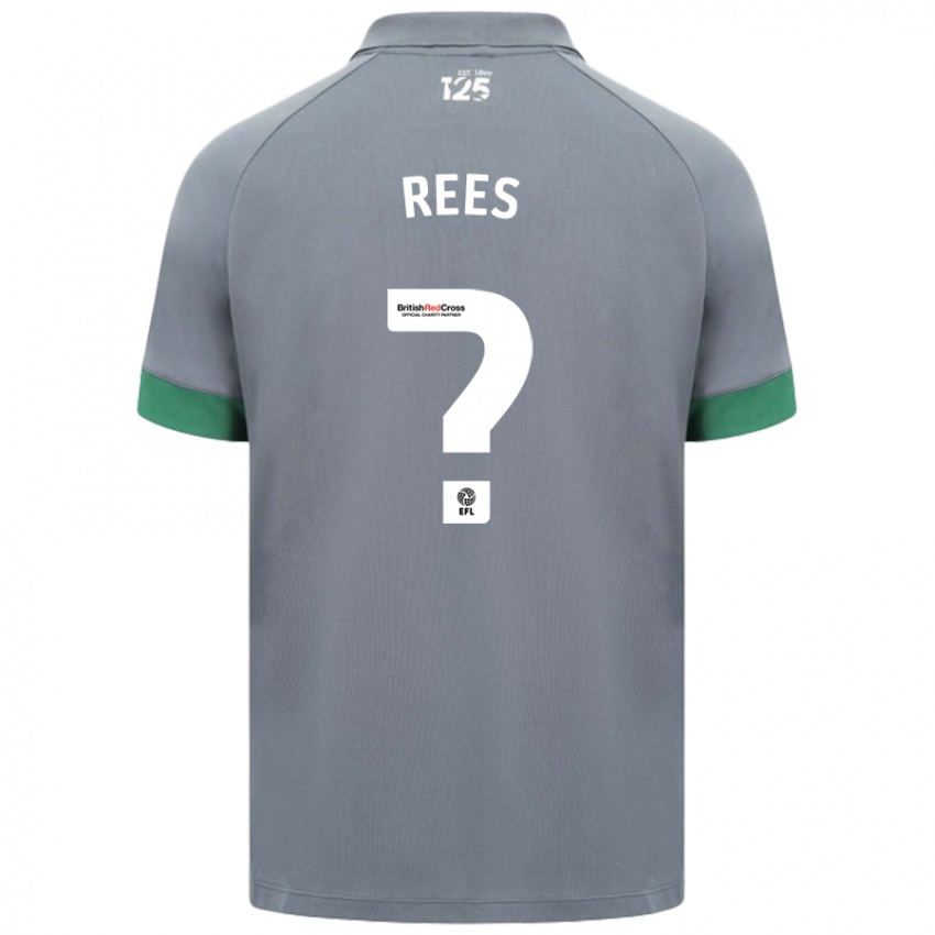 Kinder Osian Rees #0 Dunkelgrau Auswärtstrikot Trikot 2024/25 T-Shirt Schweiz