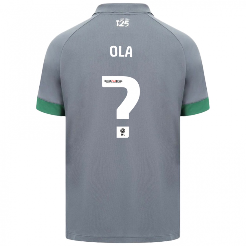 Kinder Daniel Ola #0 Dunkelgrau Auswärtstrikot Trikot 2024/25 T-Shirt Schweiz