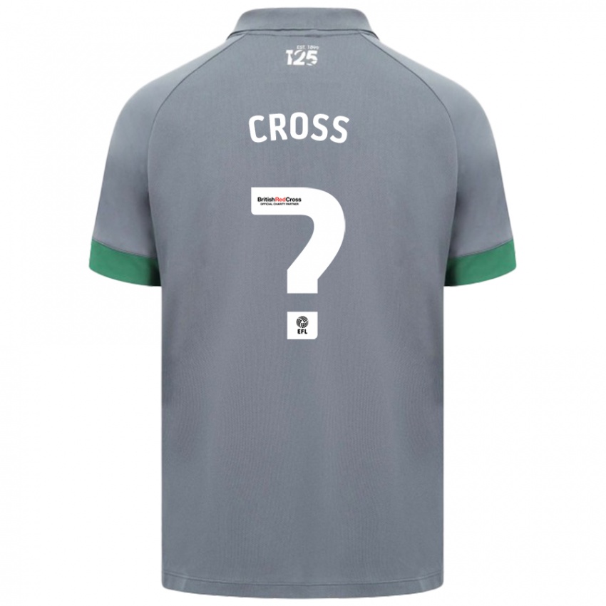 Kinder Alex Cross #0 Dunkelgrau Auswärtstrikot Trikot 2024/25 T-Shirt Schweiz