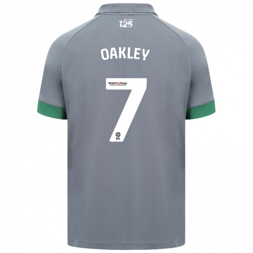 Kinder Rhianne Oakley #7 Dunkelgrau Auswärtstrikot Trikot 2024/25 T-Shirt Schweiz