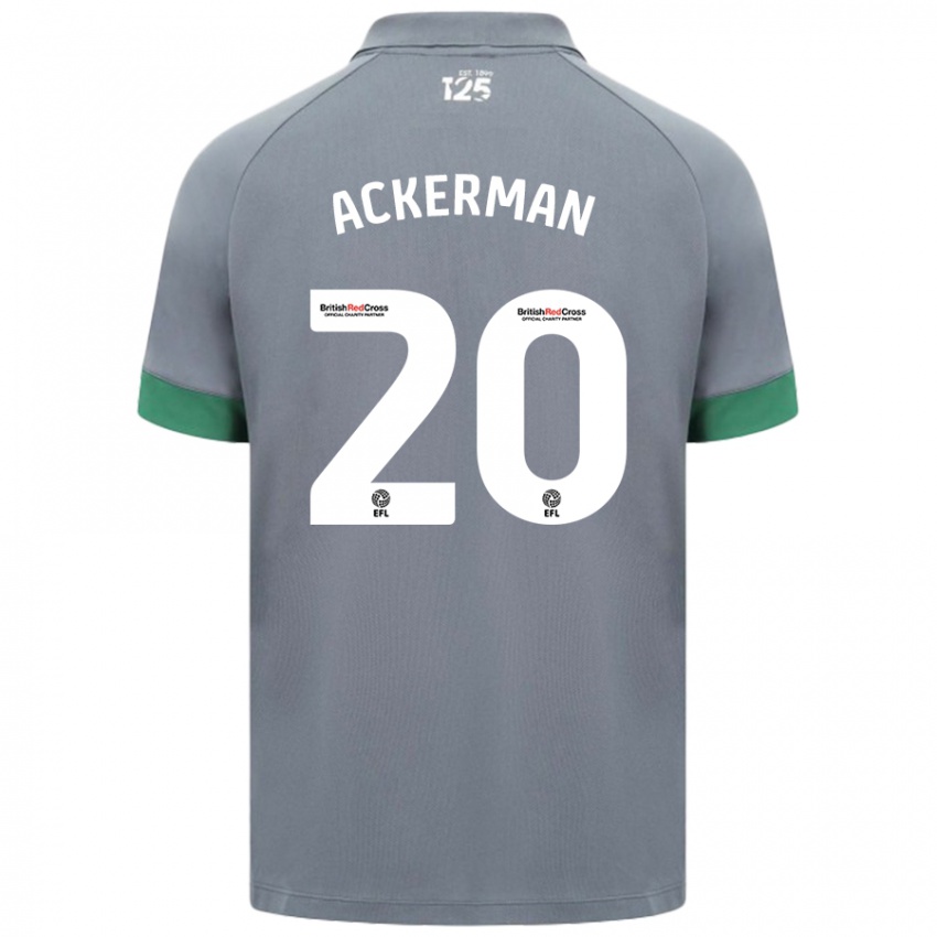 Kinder Mali Ackerman #20 Dunkelgrau Auswärtstrikot Trikot 2024/25 T-Shirt Schweiz