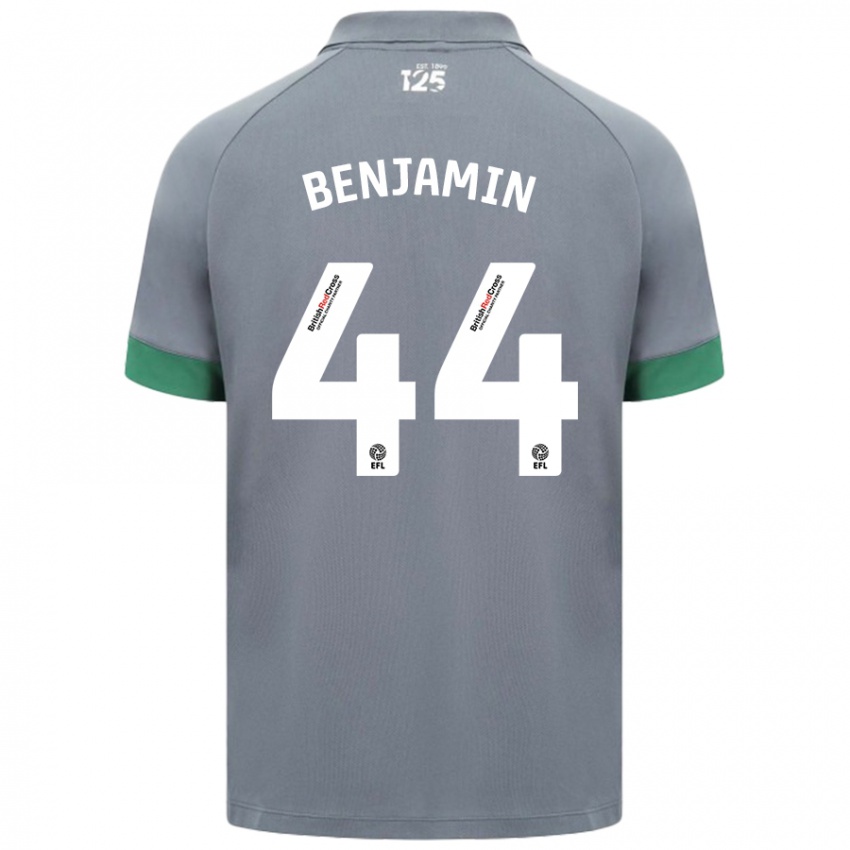 Kinder Xavier Benjamin #44 Dunkelgrau Auswärtstrikot Trikot 2024/25 T-Shirt Schweiz