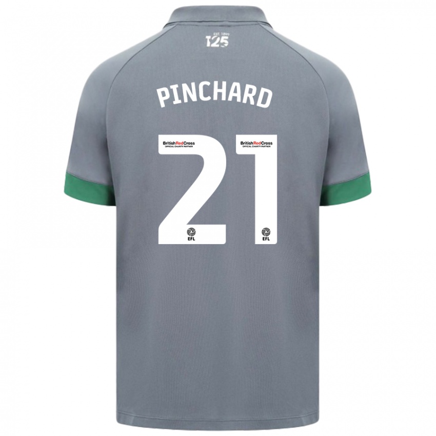 Kinder Cerys Pinchard #21 Dunkelgrau Auswärtstrikot Trikot 2024/25 T-Shirt Schweiz