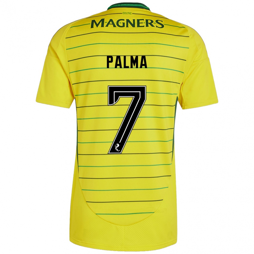 Kinder Luis Palma #7 Gelb Auswärtstrikot Trikot 2024/25 T-Shirt Schweiz