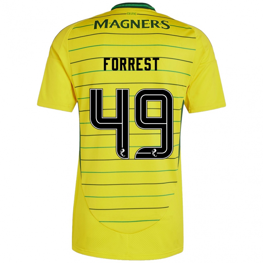 Kinder James Forrest #49 Gelb Auswärtstrikot Trikot 2024/25 T-Shirt Schweiz