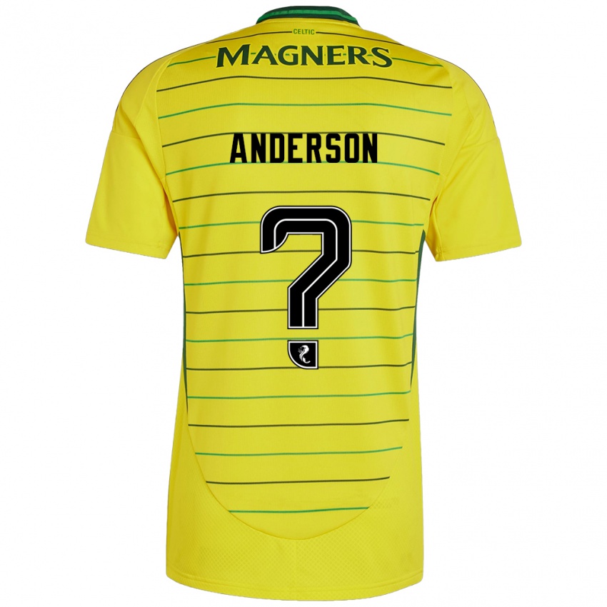 Kinder Matthew Anderson #0 Gelb Auswärtstrikot Trikot 2024/25 T-Shirt Schweiz