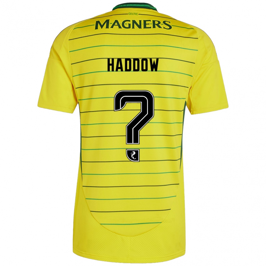 Kinder Aiden Haddow #0 Gelb Auswärtstrikot Trikot 2024/25 T-Shirt Schweiz