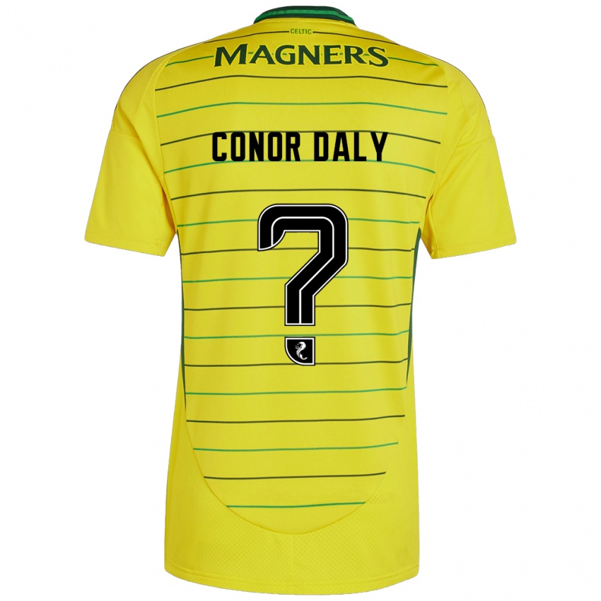 Kinder Conor Daly #0 Gelb Auswärtstrikot Trikot 2024/25 T-Shirt Schweiz