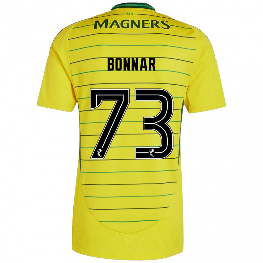 Kinder Jude Bonnar #73 Gelb Auswärtstrikot Trikot 2024/25 T-Shirt Schweiz