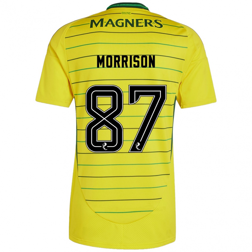 Kinder Joe Morrison #87 Gelb Auswärtstrikot Trikot 2024/25 T-Shirt Schweiz