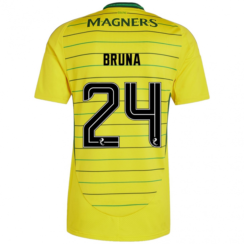 Kinder Bruna Lourenço #24 Gelb Auswärtstrikot Trikot 2024/25 T-Shirt Schweiz