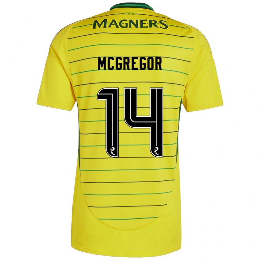 Kinder Shannon Mcgregor #14 Gelb Auswärtstrikot Trikot 2024/25 T-Shirt Schweiz