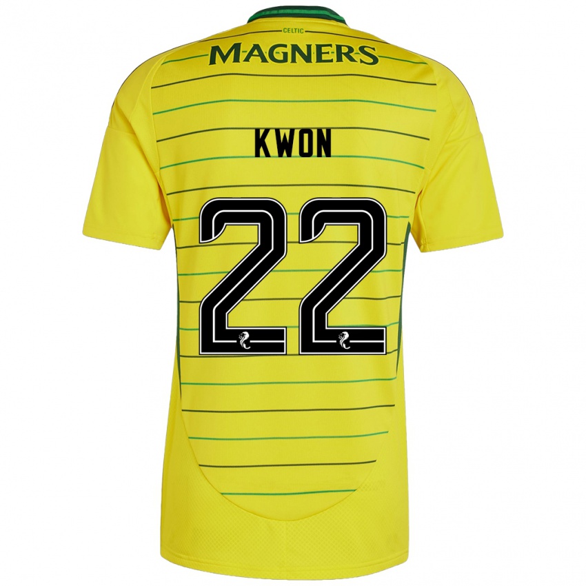 Kinder Hyeok-Kyu Kwon #22 Gelb Auswärtstrikot Trikot 2024/25 T-Shirt Schweiz