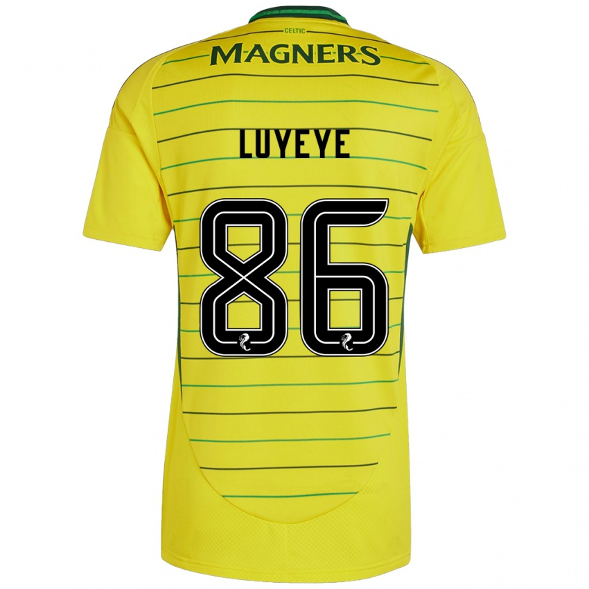 Kinder Benny-Jackson Luyeye #86 Gelb Auswärtstrikot Trikot 2024/25 T-Shirt Schweiz