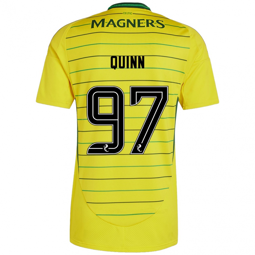 Kinder Ben Quinn #97 Gelb Auswärtstrikot Trikot 2024/25 T-Shirt Schweiz