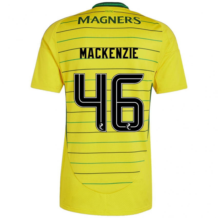 Kinder Magnus Mackenzie #46 Gelb Auswärtstrikot Trikot 2024/25 T-Shirt Schweiz