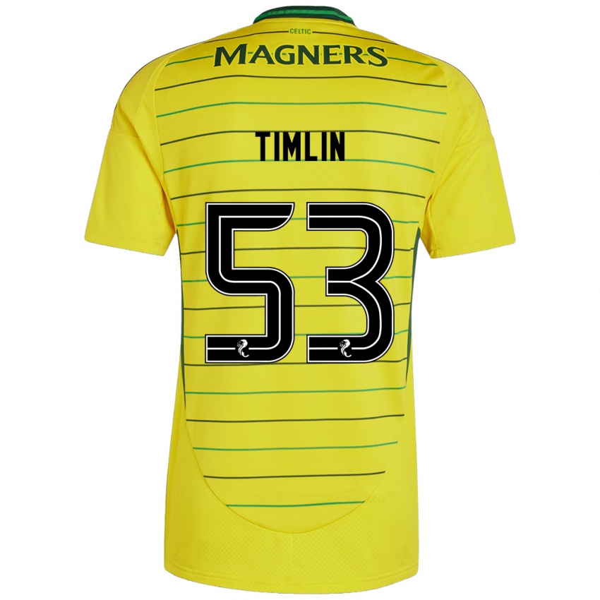 Kinder Sophie Timlin #53 Gelb Auswärtstrikot Trikot 2024/25 T-Shirt Schweiz