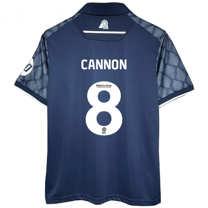 Kinder Andy Cannon #8 Schwarz Auswärtstrikot Trikot 2024/25 T-Shirt Schweiz