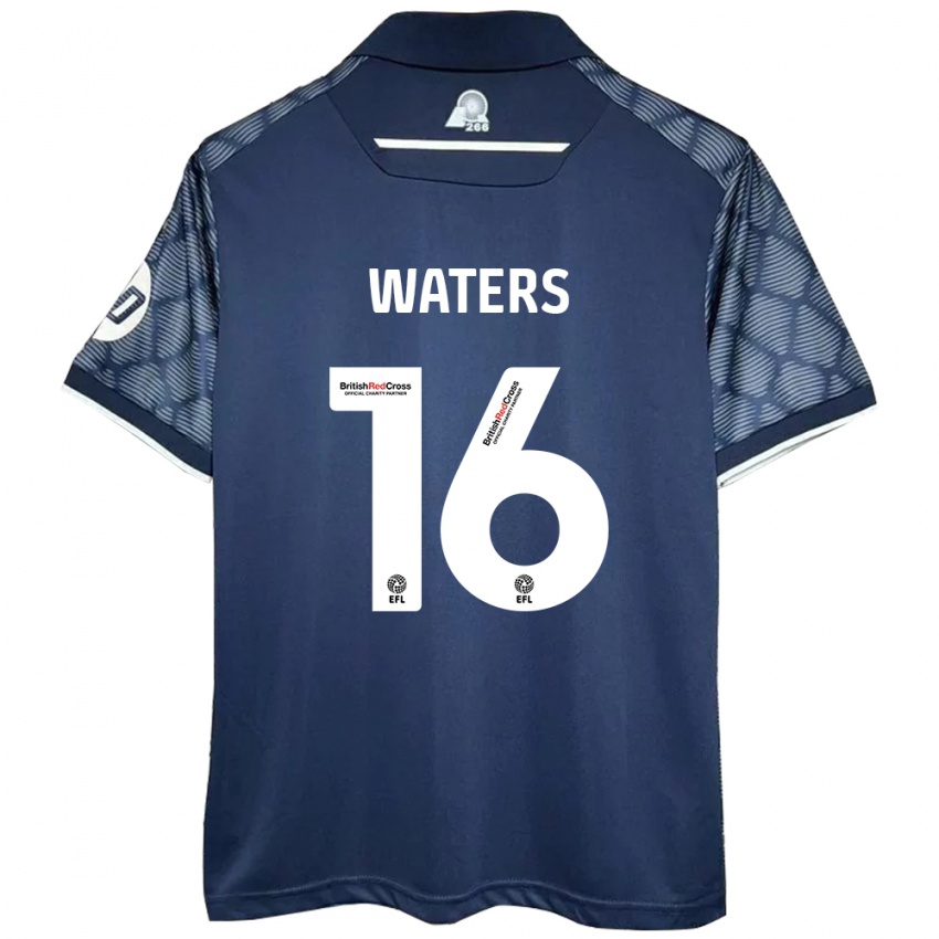 Kinder Billy Waters #16 Schwarz Auswärtstrikot Trikot 2024/25 T-Shirt Schweiz