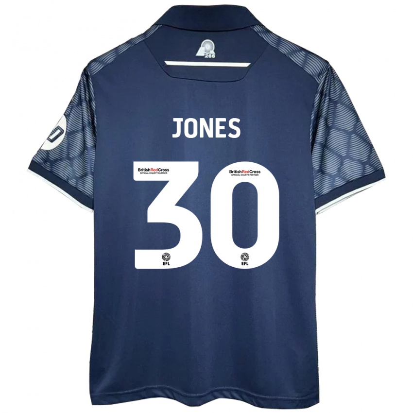 Kinder James Jones #30 Schwarz Auswärtstrikot Trikot 2024/25 T-Shirt Schweiz