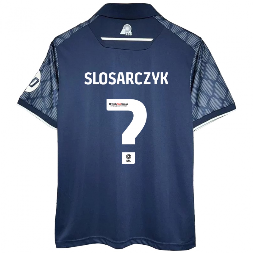 Kinder Nikolas Slosarczyk #0 Schwarz Auswärtstrikot Trikot 2024/25 T-Shirt Schweiz