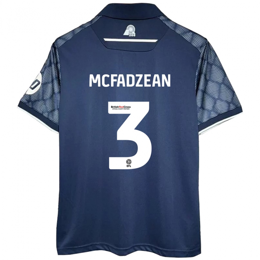 Kinder Callum Mcfadzean #3 Schwarz Auswärtstrikot Trikot 2024/25 T-Shirt Schweiz