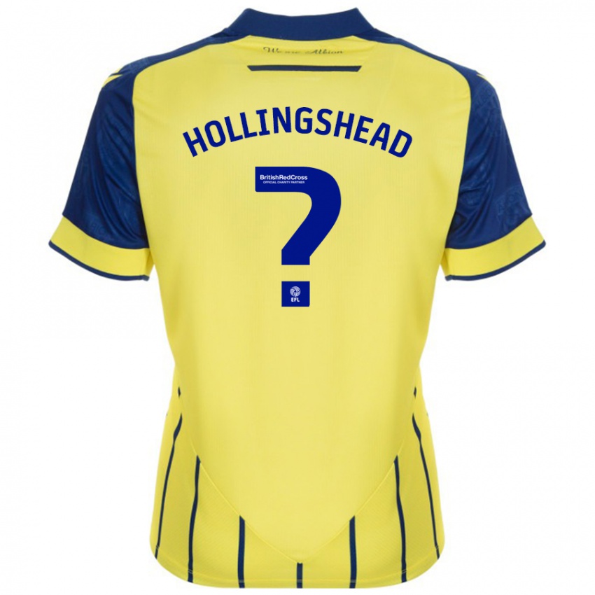 Kinder Ronnie Hollingshead #0 Gelb Blau Auswärtstrikot Trikot 2024/25 T-Shirt Schweiz