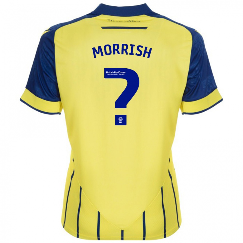 Kinder Rhys Morrish #0 Gelb Blau Auswärtstrikot Trikot 2024/25 T-Shirt Schweiz