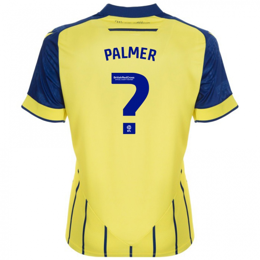 Enfant Maillot Rio Palmer #0 Jaune Bleu Tenues Extérieur 2024/25 T-Shirt Suisse