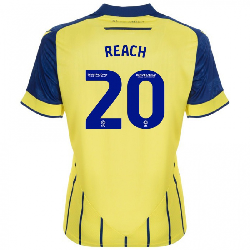 Enfant Maillot Adam Reach #20 Jaune Bleu Tenues Extérieur 2024/25 T-Shirt Suisse