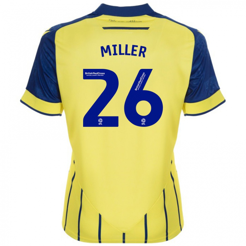 Enfant Maillot Nna Miller #26 Jaune Bleu Tenues Extérieur 2024/25 T-Shirt Suisse