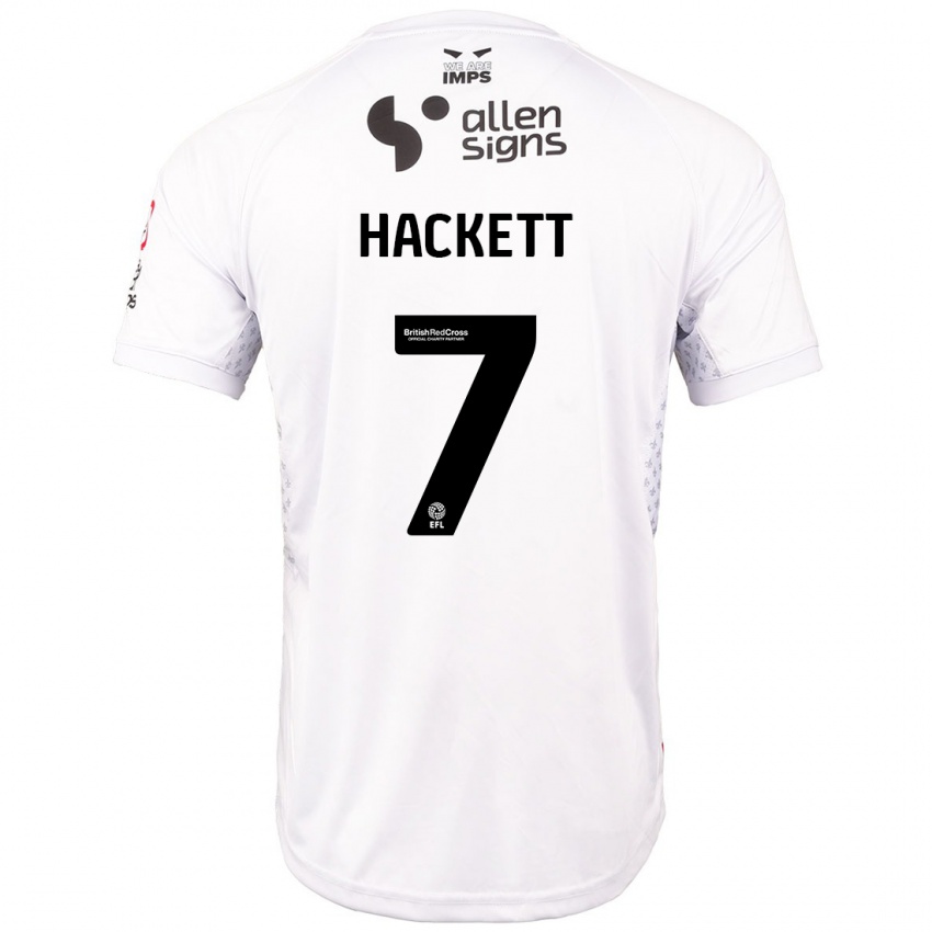 Kinder Reeco Hackett #7 Rot Weiß Auswärtstrikot Trikot 2024/25 T-Shirt Schweiz