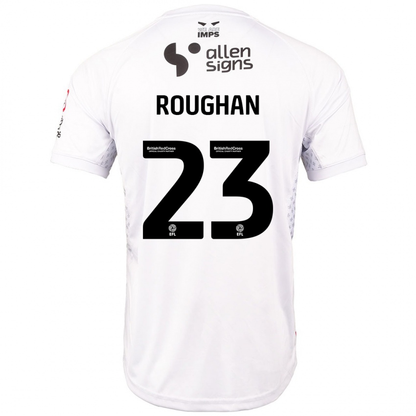 Kinder Sean Roughan #23 Rot Weiß Auswärtstrikot Trikot 2024/25 T-Shirt Schweiz