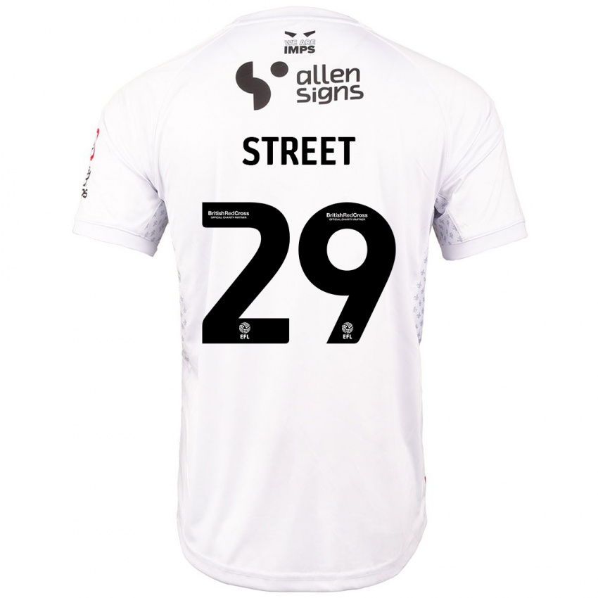 Enfant Maillot Robert Street #29 Rouge Blanc Tenues Extérieur 2024/25 T-Shirt Suisse