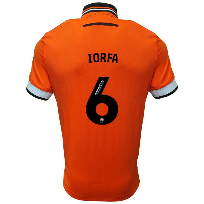 Kinder Dominic Iorfa #6 Orange Weiß Auswärtstrikot Trikot 2024/25 T-Shirt Schweiz